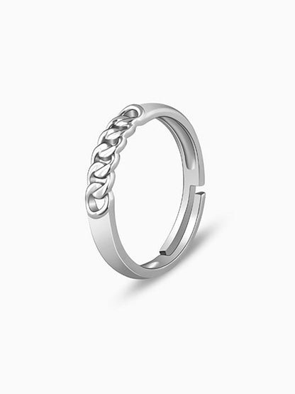 Silver Classic Chain Ring for Him