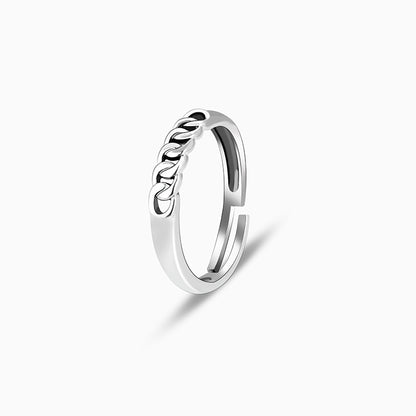 Silver Classic Chain Ring for Her