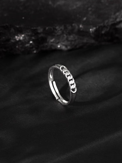 Silver Classic Chain Ring for Him