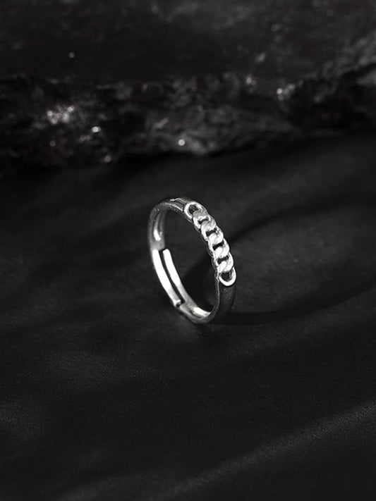 Silver Classic Chain Ring for Him
