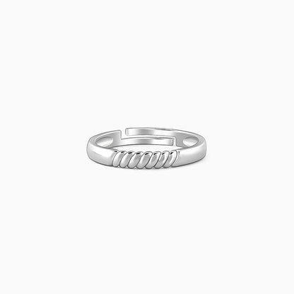 Silver Rope Ring for Him