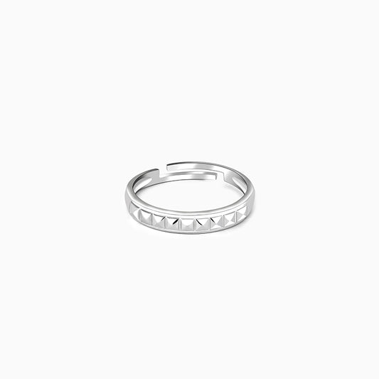 Silver Pyramid Ring for Him