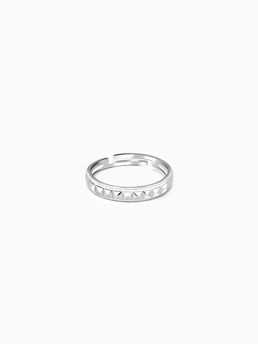 Silver Pyramid Ring for Her