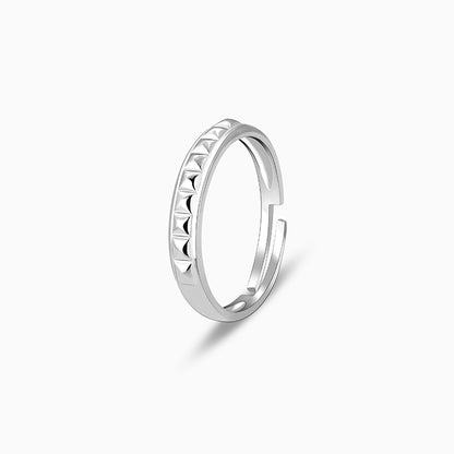 Silver Pyramid Ring for Her
