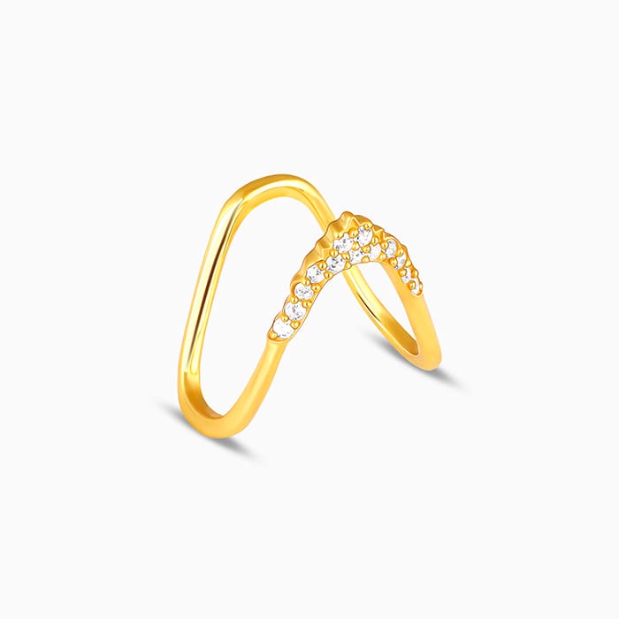 Golden Dreamy Sparkle Vanki Ring