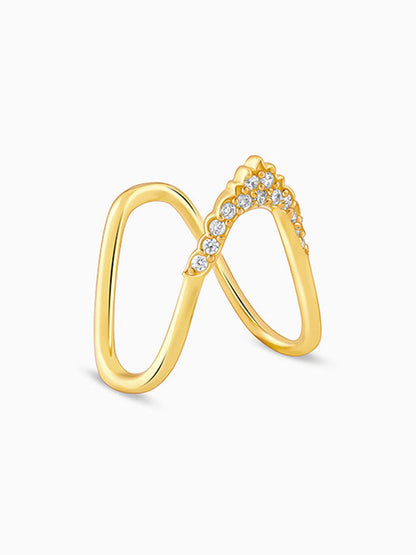 Golden Dreamy Sparkle Vanki Ring