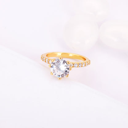 Golden Delightful Zinnia Ring