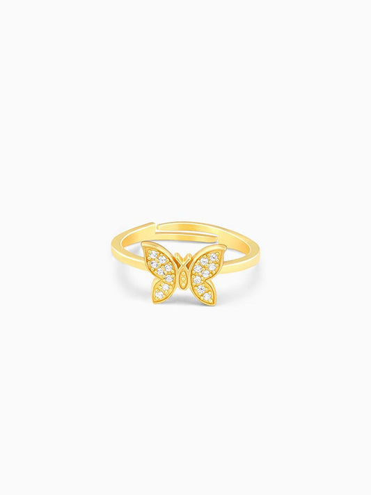 Golden Butterfly Moments Ring