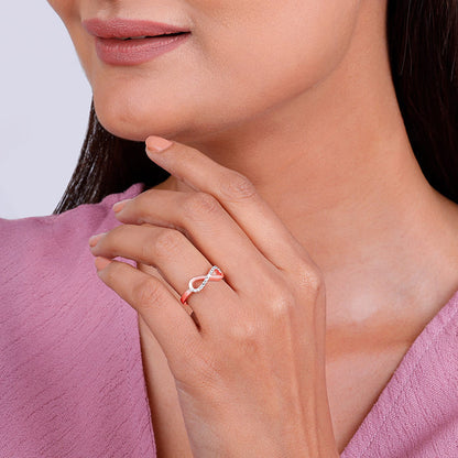Rose Gold Ever Infinite Ring