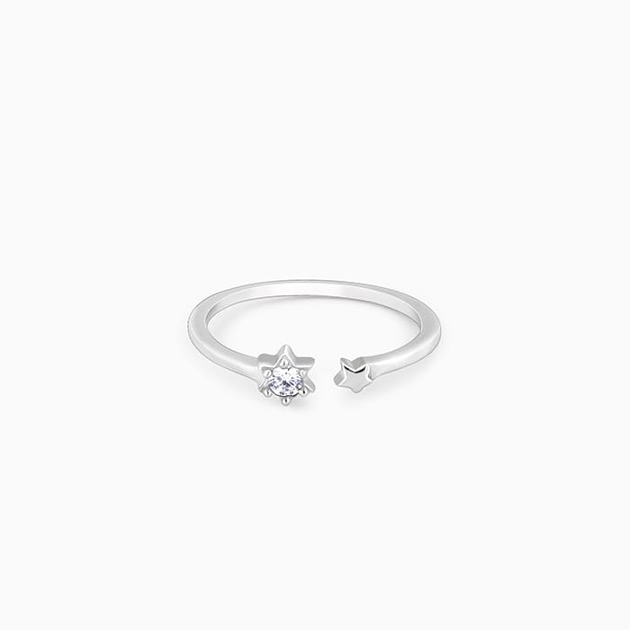 Silver Galactic Blaze Ring - Image 1