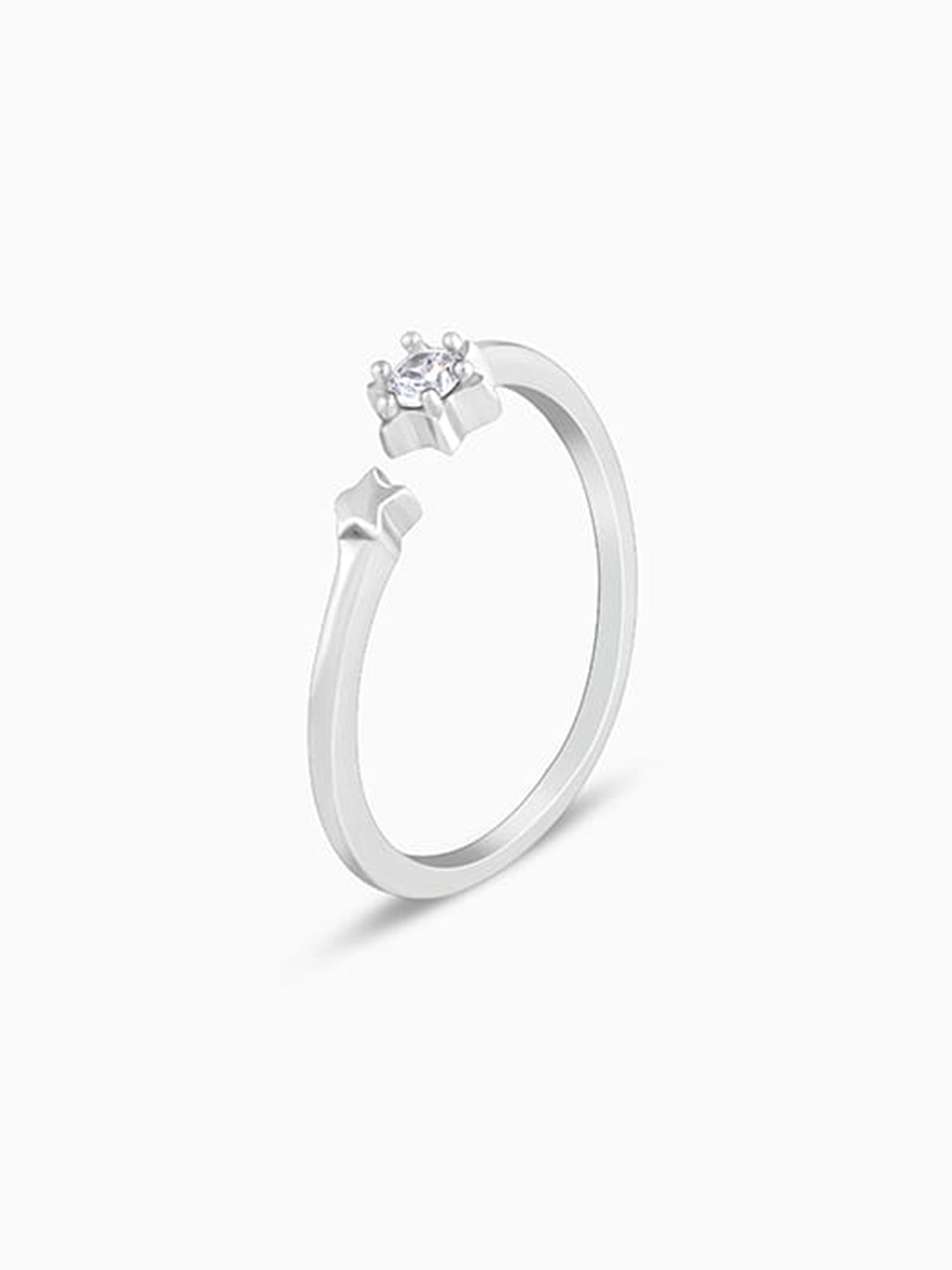 Silver Galactic Blaze Ring