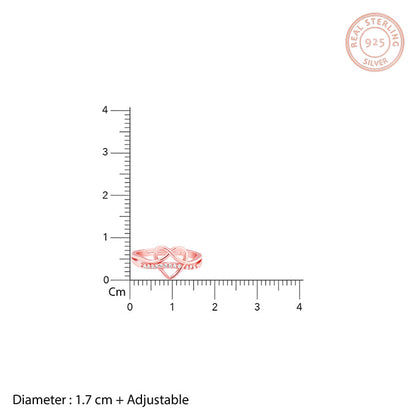 Rose Gold Infinite Heart Ring