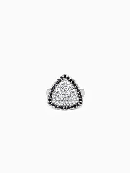 Silver Regal Triangular Ring