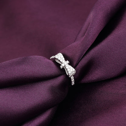 Silver Classic Bow Ring