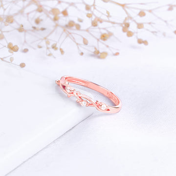 Anushka Sharma Silver Studded Rose Ring