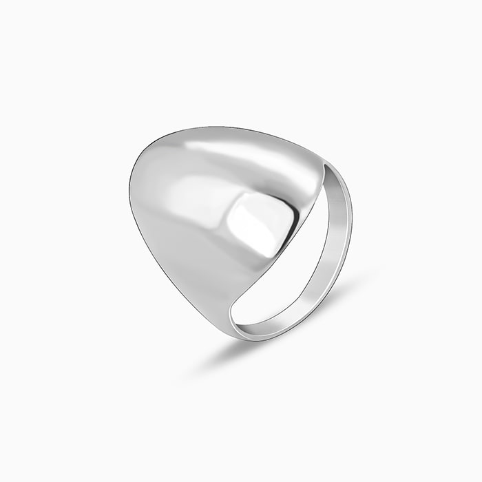 Silver Avant-Garde Ring For Him