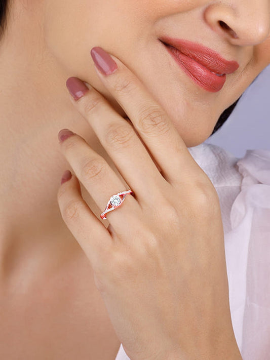 Rose Gold Eye of Shine Ring
