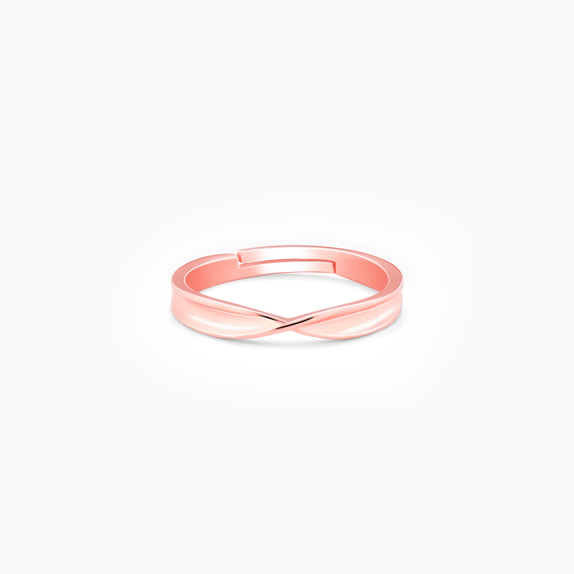 Anushka Sharma Rose Gold Minimal Grace Ring - Image 1