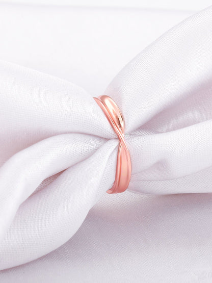 Anushka Sharma Rose Gold Minimal Grace Ring