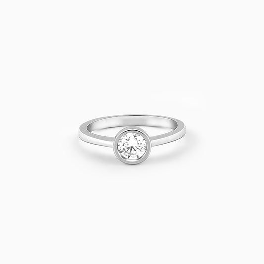 Silver Zircon Shine Ring