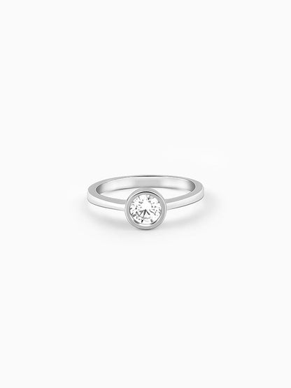 Silver Zircon Shine Ring
