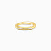 Golden Zircon Bar Ring