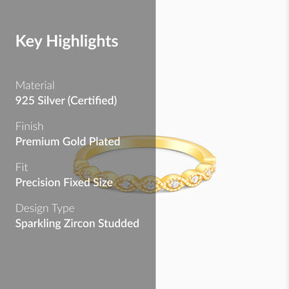 Golden Elegant Twist Ring