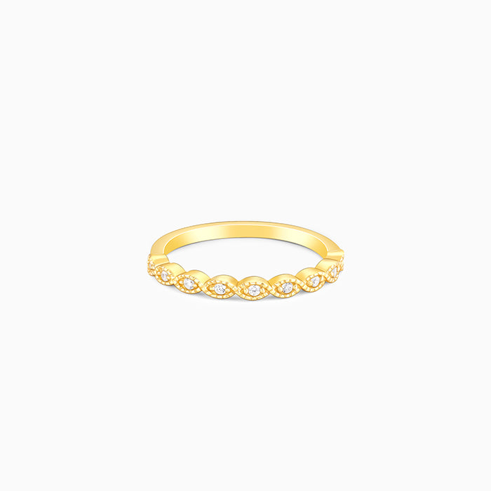 Golden Elegant Twist Ring - Image 1