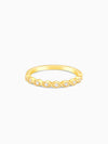 Golden Zircon Shine Elegant Earrings