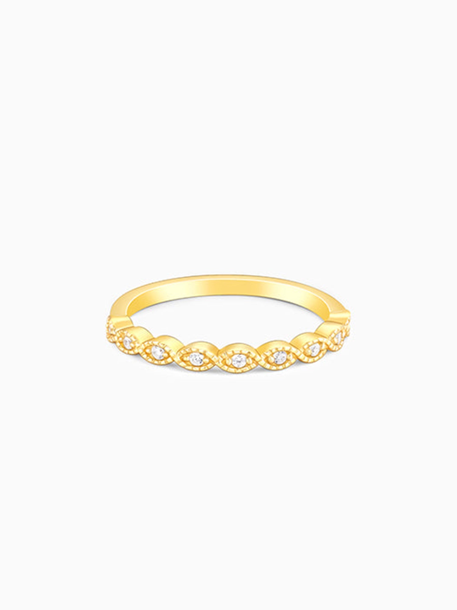 Golden Elegant Twist Ring