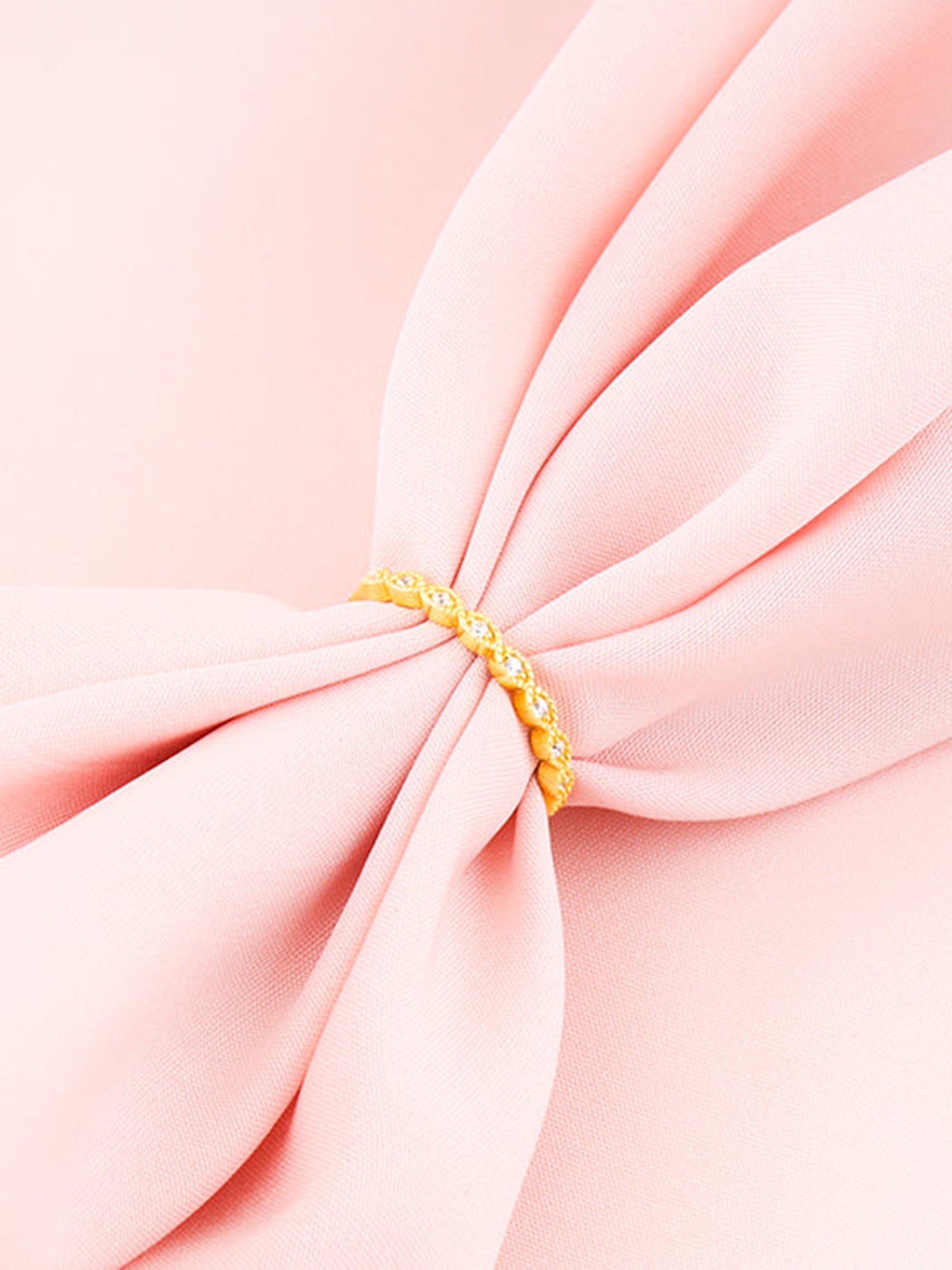 Golden Elegant Twist Ring