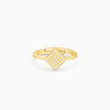 Golden Edgy Elegance Ring