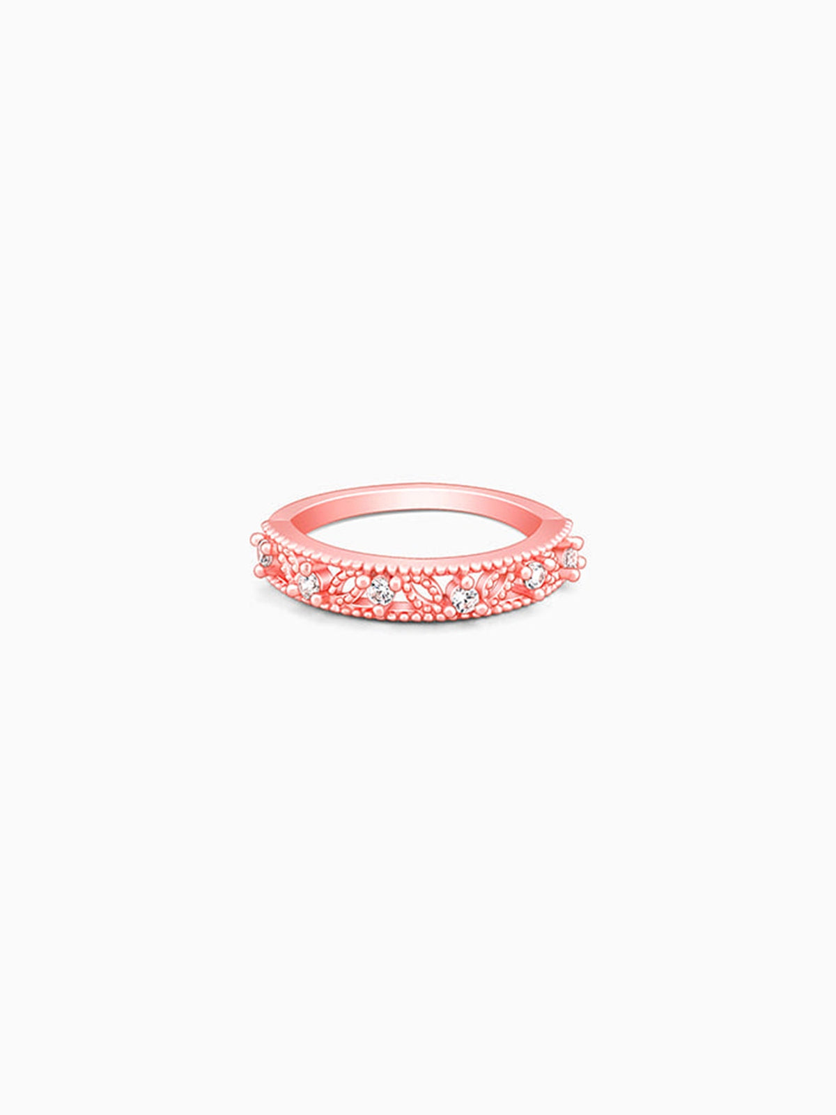 Rose Gold Winged Bling Ring