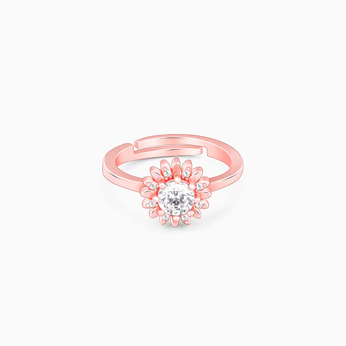 Rose Gold Radiant Sunshine Ring - Image 1