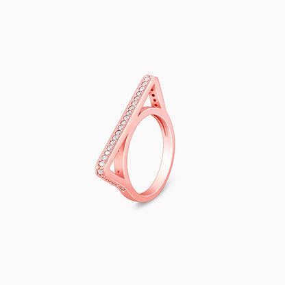 Rose Gold Tangent Ring
