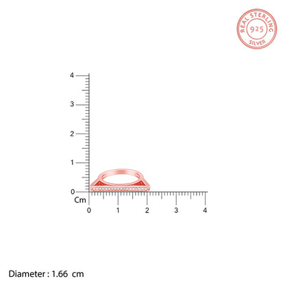 Rose Gold Tangent Ring