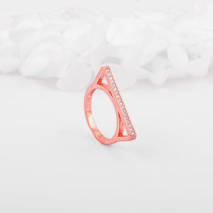 Rose Gold Tangent Ring