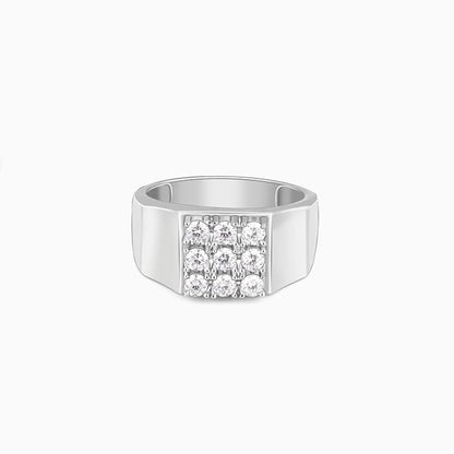 Silver Subtle Love Men's Ring
