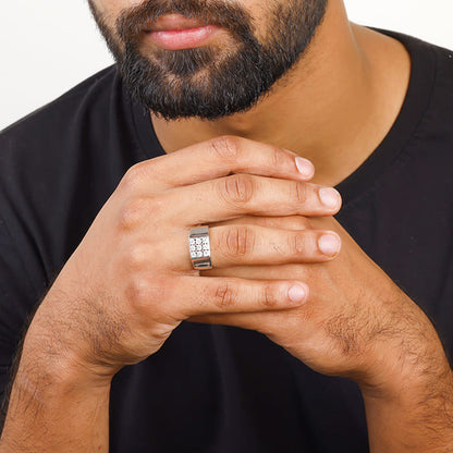 Silver Subtle Love Men's Ring