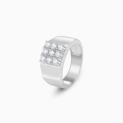 Silver Subtle Love Men's Ring