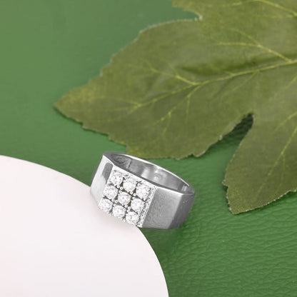 Silver Subtle Love Men's Ring