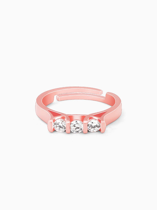 Rose Gold Triple Shine Ring
