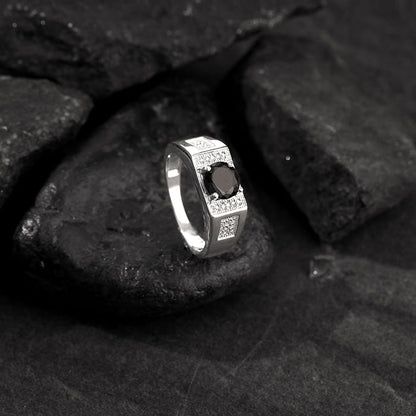 Silver Gentle Harmony Ring For Him (Size 22)