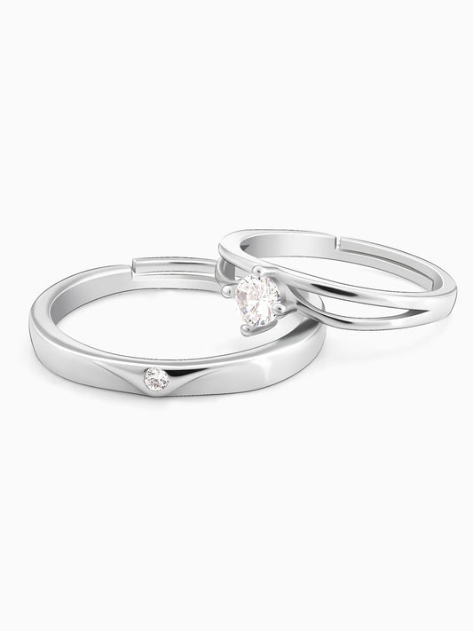Silver Classic Couple Band