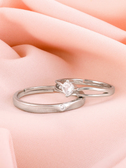 Silver Classic Couple Band