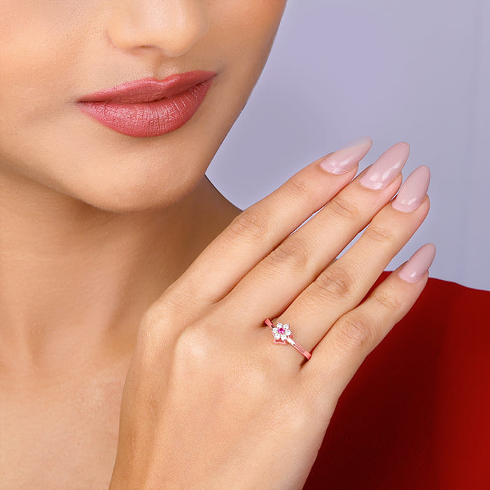 Round Salt and Pepper Diamond Hexagon Setting Engagement Ring Set with Gold  Wedding Band - Aurelius Jewelry