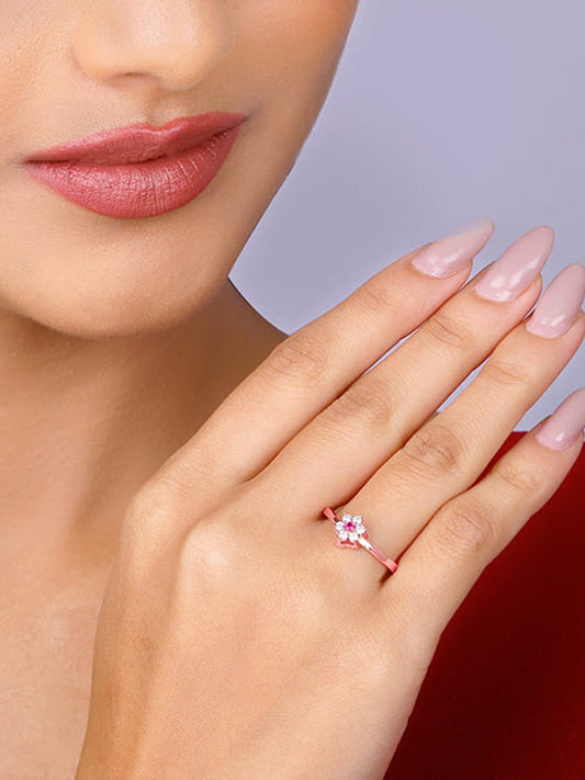 Rose Gold Flower Power Ring