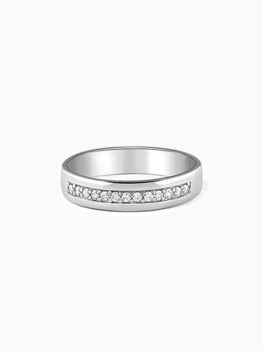 Silver Simple Serenity Men's Ring