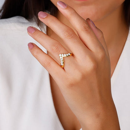 Golden Echoing Melody Vanki Ring