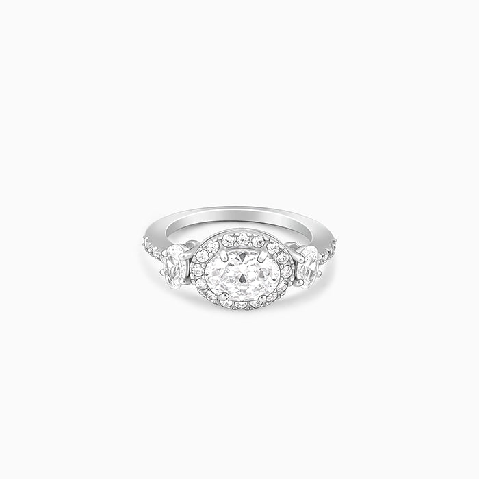 Silver Celestial Zircon Ring